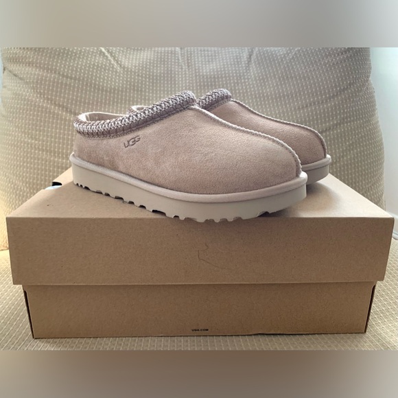 UGG Shoes - NEW Ugg Womens Tasman DRIFTWOOD Slipper - SIZE 9 - AUTHENTIC Suede Clog Mule